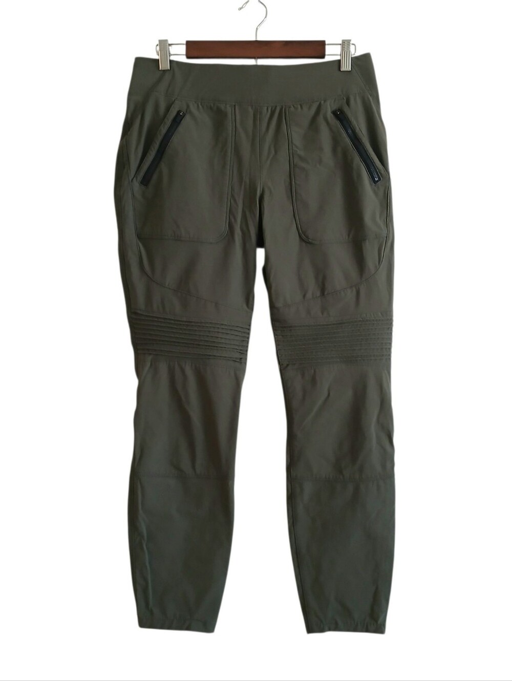 Duluth Flexpedition Moto Pants Women's 8 Green Stretch Outdoor